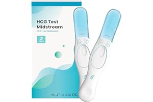 Femometer Test di Gravidanza per il Rilevamento Precoce del Test di Gravidanza Test HCG 25 mIU/ml, Precisione Superiore al 99%, 2 Unità