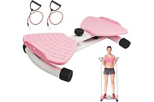 Topfinder Disque de Torsion Fitness pour la Taille, Waist Twisting Disc Board avec Bandes de Résistance Twist Exercise Machine Rotative