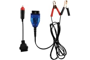 allsun OBD2 Memory Saver for Cars,Battery Replacement Tool Prevents Radio/Clock/ECU Reset,Dual-Power via OBDII Port & Cigarette Lighter,12V Universal w/LED Indicators, Save Settings No Programming