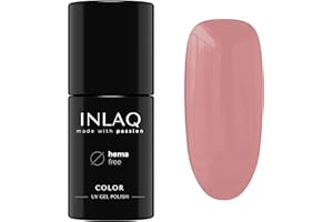 ‎INLAQ INLAQ® UV Nagellack Rosa Rotbraun - 6 ml Hema Free - Langlebiger UV Lack - Nail Polish - Glamour Kollektion - Gelnägel - Shellac Gel - Gellack ohne Hema | 1029- Mocha
