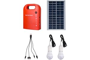 MeetUs Sistema Portatile di Generazione Esterna per la casa Pannelli solari CC di Piccole Dimensioni Illuminazione Generatore di Carica Sistema di Alimentazione