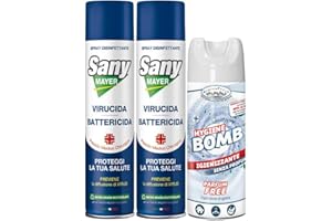 YESHI SANY Mayer Set 2 pz Spray hygienizzante 400ml più Hygiene bom hygienizzante Tessuti 400ml