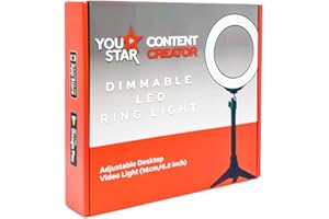 ANSXIY You Star Content Creator 16cm Dimmable LED Ring Light