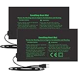 RIOGOO Heizmatte Wärmematte für Sämling Germination und Haustier,Wasserkultur-Samen-Reptil-Betriebsheizungs-Auflage mit Absch