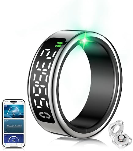TOP Smart Ring Mit JZ5.0-Chip – Titan-Design, IP68, 200 Modi, Fitness-Tracking Für IOS/Android