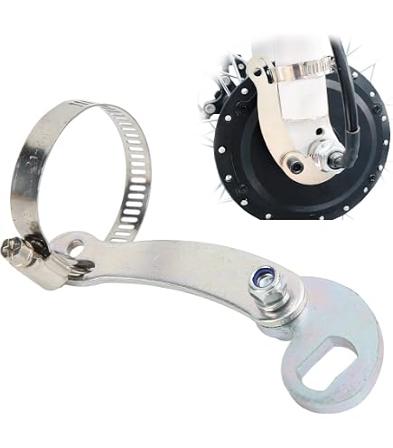 Bracci Di Coppia Per E-bike | Set 2 Pezzi In Acciaio Inox 6 Mm, Per Motori A Mozzo 14x10 Mm, Con Viti E Rondelle