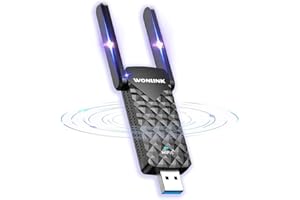 WONLINK WiFi 6 1800Mbps Chiavetta WiFi, WiFi USB 3.0 Wireless Dual Band 5GHz&2.4GHz Chiavetta WiFi per PC Fisso, WiFi Dongle con WPA3, OFDMA, MU-MIMO, USB WiFi Adattatore Supporta Windows 11/10 PC, Laptop