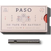 Paso – Premium Vape Pen with Rechargeable Battery | 510 Thread Device |  Suitable for E-Liquids & Thick Oils | Includes Battery Charger