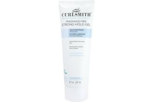 Curlsmith Fragrance-Free Strong Hold Gel – Extreme Hold & Frizz Control for Defined Curls – Dermatologically Tested – For All Curl Types