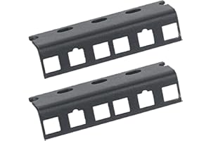 ‎HMF HMF 66802-02 Rackschiene für Serverschrank | 2 Stück | 10 Zoll | 2 HE | Schwarz