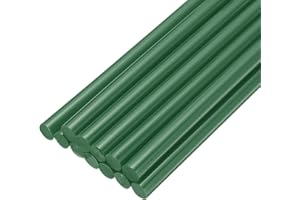 sourcing map Mini Hot Glue Sticks for Glue Gun 7mm x 200mm Dark Green 12pcs