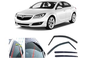 AC WOW 4 deflectores de viento compatibles con Vauxhall Insignia A Mk1 4/5 puertas 2008 2009 2010 2011 2012 2013 2014 2015 2016 2017