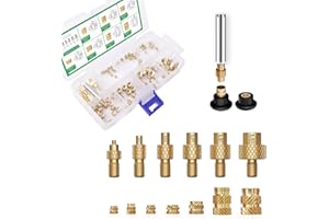 MINTION Accessori per stampanti 3D, utensile per inserimento filettato M2/M3/M4/M5/M6/M8, teste per punte per inserti termoindurenti, inserti filettati, utensile per punte per inserti, punte per saldatore