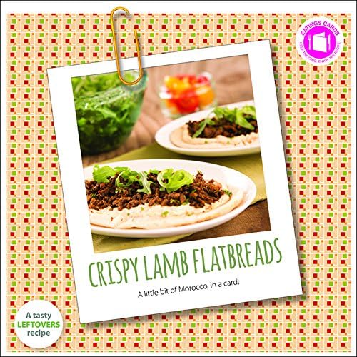 Eatings Cards: Moroccan Crispy Lamb Flatbreads - Recipe Greetings Card
