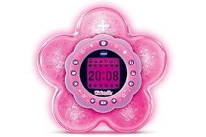 VTech - KidiMagic Galaxy Light Rose, Radio Réveil Enfant 9 en 1 avec Effets Lumineux, Projection d'Aurores Boréales au Plafond, Enceinte, Jeux, Cadeau Enfant de 6 Ans à 12 Ans - Contenu en Français