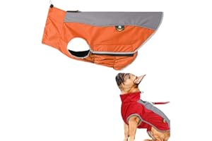 PLUS PO Hund Regenmantel Kleiner Hund Wasserdichter Regenmantel Hund Regenmantel Hund Voller Regenmantel Orange,S