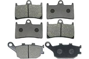 S SYUU Motorcycle Front Rear Brake Pads Compatible with Yamaha YZF R6 600 R6S YZF600R 2003-2015 YZF R1 1000 2004-2006 FZ6 2007-2009 FZ1 FZ8 FA252F FA174R