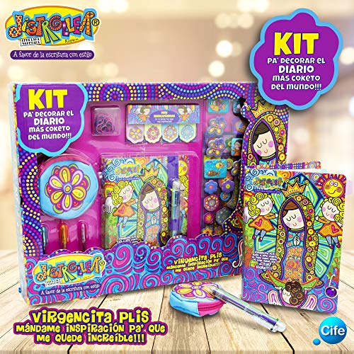 Virgencita - Distroller Kit Pa´Decorar El Diario Más Coqueto Del Mundo, Color Multicolor (Cife 20)