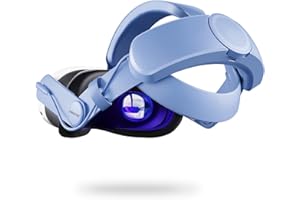 ZOZOVR Battery Elite Strap für Meta Quest 3S/3, Headstrap mit 6500 mAh Akku für Oculus Quest 3S/3 Zubehör, Verstellbares, Erhöht den Komfort und Erweiterte Spielzeit, Blau