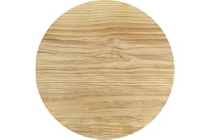 Jahof Round Table Top 80 cm, Solid Wood Tabletop for Kitchen and Dining Table, One-Piece Desktop for DIY Desk, Wooden Countertop for Home and Office (Natural)