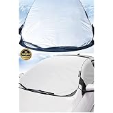 TRAKMATS Hyundai Ioniq 5 2021-2025 ile Uyumlu Buzlanma &Ouml;nleyici Araba Cam &Uuml;st&uuml; Kar &Ouml;rt&uuml;s&uuml;, Su Ge&ccedil;irmez &Ouml;n ve Yan Cam Koruma, 