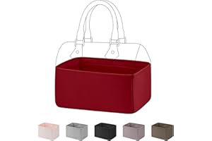 DGAZ Organisateur de Sac à Main en Soie pour LV Speedy, Soyeux et Lisse, de Luxe pour Fourre-tout (SP20, Rouge Vineux)