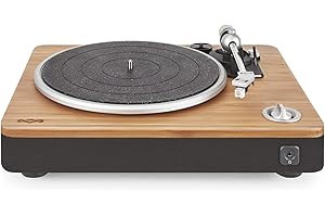 House of Marley Stir It Up Plattenspieler (non-Bluetooth) – Vinyl Plattenspieler, Record Player, Turntable, Stereo-Vorverstärker, 33/45 RPM, Anti-Skating, RCA Audio Out 3.5mm