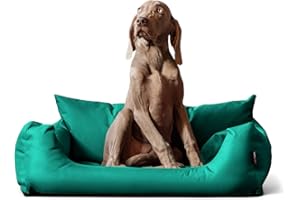 tierlando® NEMO Hundebett aus robustem Oxford 600D, Hundesofa mit herausnehmbarer Komfort-Matratze und waschbarem Bezug, für kleine & mittelgroße Hunde Größe: 100x80cm | Farbe: 13 Türkis