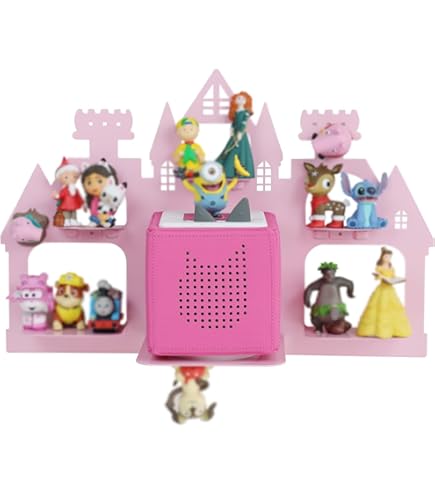 Kreative Feder Scaffale da collezione adatto per Tonie Box e Tonies, mensola da parete per scatola musicale e personaggi, ideale per giocare e
