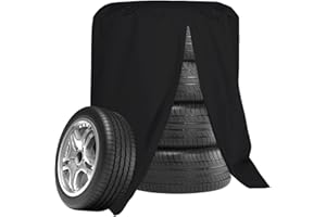 Nizirioo Housse de Protection pour 4 Pneus de Voiture (18-22 Pouces) - Étanche, Universelle, 210D Oxford, 85 x 120 cm