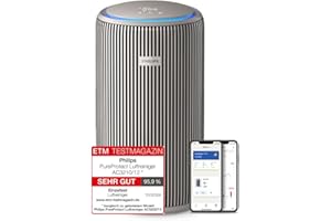 ‎PHILIPS Philips PureProtect 3200 Serie: Intelligenter Luftreiniger, HEPA- und Aktivkohlefilter, CADR 500 m³/h für 130 m², besonders leise und energieeffizient, erfasst 99,97% Allergene (AC3210/12)