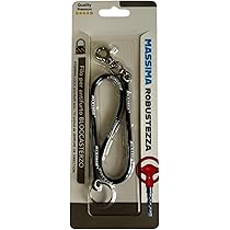 2 Portachiavi Block Shaft Auto - Antifurto Bloccasterzo In Silicone Nero E Rosso - Foto 3