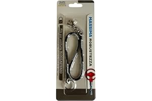 FLLAGG20 1X Laccio Block Shaft Nero Laccetto in Gomma Compatibile con Chiave Blockshaft Auto Portachiavi Lungo 38 cm in Silicone con Moschettone KeyChain Ganci per Bloccasterzo Antifurto Catena