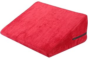 ABSOK Keilkissen für Bett und Sofa aus Schaumstoff mit Abnehmbarem und Waschbarem Gesteppte Abdeckung,Rücken- und Beinkissen, Keilkissen mit Fester Dichte, für Rücken und Knie