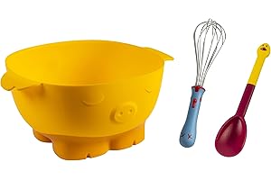 KUHN RIKON Kinderkitchen Kit de mélange 3 pièces, pour les enfants à partir de 3 ans, Jaune, Rouge et Bleu