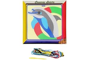 DISTRIFIL Kit Canevas Enfant gros trous Dauphin - Ref 205