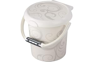 ROTHO BABYDESIGN Rotho Baby Design Poubelle à Couches Vintage Style! , Anneau de Retenue pour Sacs Hygiéniques, 11L, À partir de 0 Mois, StyLe!, Blanc, 202150195AJ