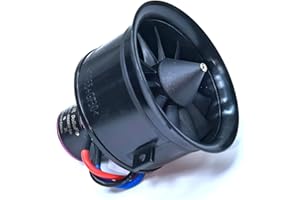 DoBoFo EDF 50mm 4S 4300KV 11 Blades 16.8V Electric Ducted Fan, Hobby RC Jet Engine Propeller, RC Car Engine Parts, High Speed Brushless Motor, Remote Control Model, Replacement Airplane Parts DIY