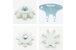 LONGKUN 28 Count Golf Shoe Spikes Replacements Metal Thread Screw Golf Cleats Replacement 1/4 Metric Thread Golf Shoes Spikes Screw Easy Install Golf Shoes