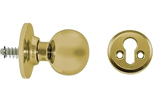 Tesa Assa Abloy 393400LP Juego De Pomos BOLA Para Puertas Latón PulidoFunción 34
