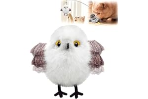 NEOVSUNY Giocattolo elettrico per gatti, giocattolo per uccelli per gatti, Flying Bird Cat Toy, nuovo aggiornamento 2025, giocattolo per uccelli volanti, ricaricabile, giocattolo interattivo, 3 modalità, suono