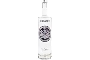 Iordanov Vodka - Edel-Vodka in der exklusiven Flasche mit Glitzersteinen (Eintracht Frankfurt Edition Schwarz, 1 L)