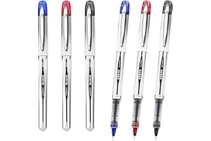 EYEYE Rollerball Pens Medium Point, 3 Assorted Colors 0.7mm Liquid Ink Roller Ball Pen Quick Dry, Ink Pen Fine Point Smooth Writing Pens for Journaling, Note Taking, School, Office Supplies