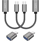 Cavo OTG Adattatore da USB C a USB 3.0 Femmina e da Type C a USB 4 pezzi USB-C Adapter per Mac Air,MacBook Pro,Asus,Dell,per 