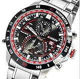 Dogs Stars Sportuhr Pilot - Sportliches Design mit topaktuellen, roten Akzenten - Präzessionsuhrwerk - Analog