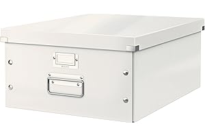 Leitz Boîte de Rangement A3, Click & Store, 60450001 - Grande, Blanc