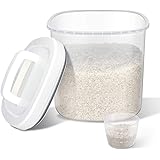 TBMax Rice Storage Container 5L - Airtight Food Storage Container with Lid & Measuring Cup, BPA Free Plastic Large Cereal Sot