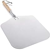 Premium Pizza Peel Paddle | Home & Commercial | Peel 12 Inch x 14 Inch (31cm x 35 cm) | Handle 12 Inch (30cm) | Oak Wood Hand