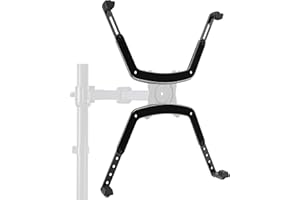 HUANUO VESA Mount, Braccio per display LCD LED OLED da 17" - 27" - Supporto monitor con piastra VESA da 75 mm