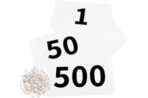 ‎AZARXIS Azarxis Startnummern mit Sicherheitsnadeln für Sportveranstaltungen, Wasserdicht und Reißfest Startnummernhalter für Laufen, Trailrunning, Radfahren